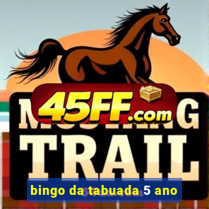 bingo da tabuada 5 ano